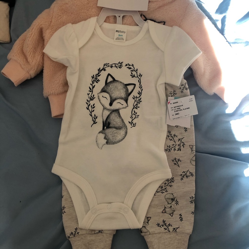 Infant/ Baby girl fox outfit-